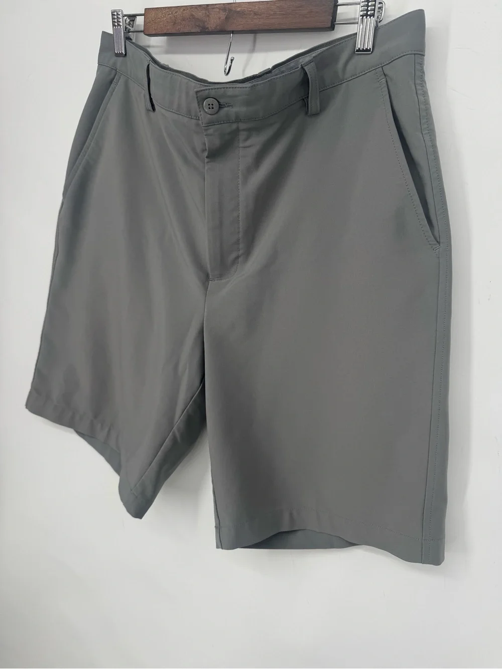 FootJoy Men's Gray Golf Performance Lightweight Flat Front Shorts Size Waist 36